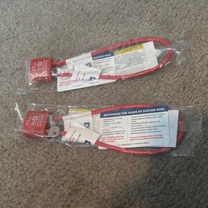 Red Cable Locks-Firearm